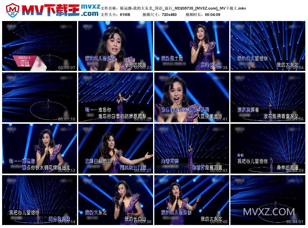 陈冠馥-我的大东北_国语_流行_MD205735